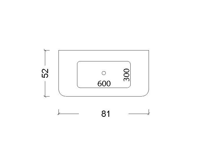 Тумба с раковиной без отверстия 80 см ArmadiArt Voi 782-080-L/786-080-L