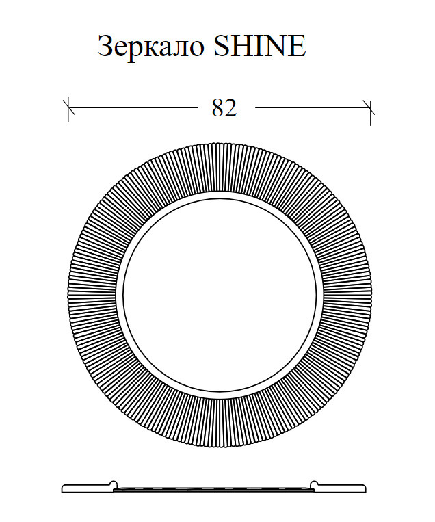Зеркало с подсветкой Ø82 см ArmadiArt NeoArt Shine 528-G light