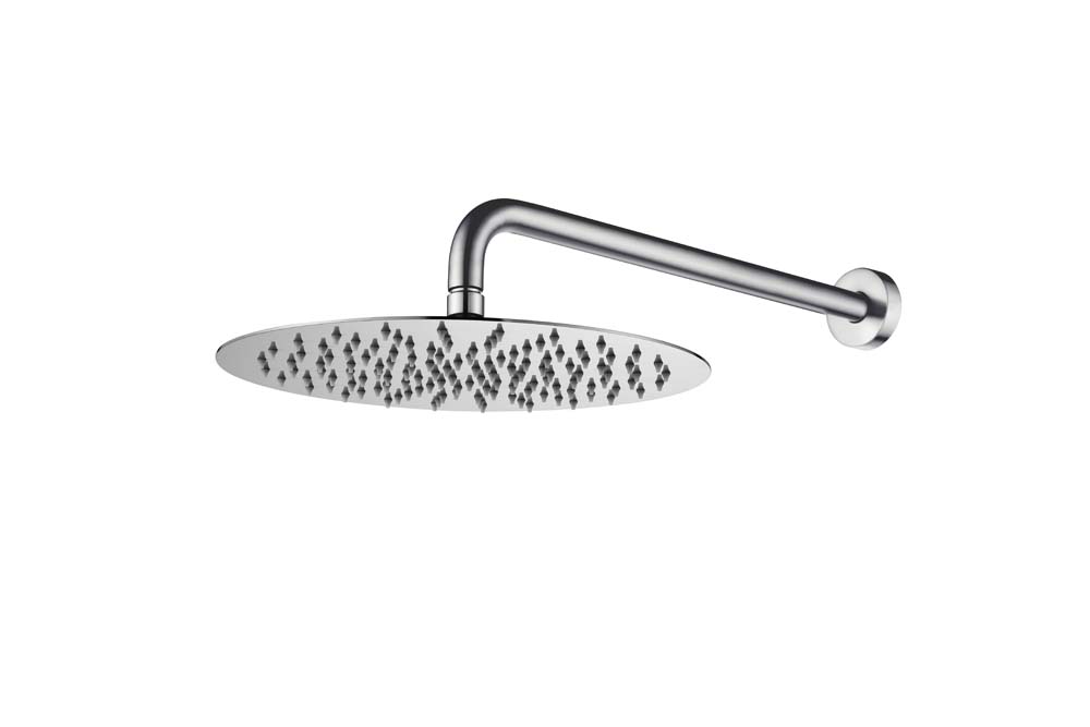 Верхний душ с кронштейном UNO INOX 30cm латунь 422-TOP-INOX