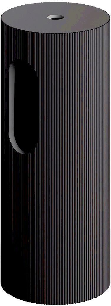 Пьедестал для раковины Ø30 см ArmadiArt Sole Corian 801-Base-Rib-A