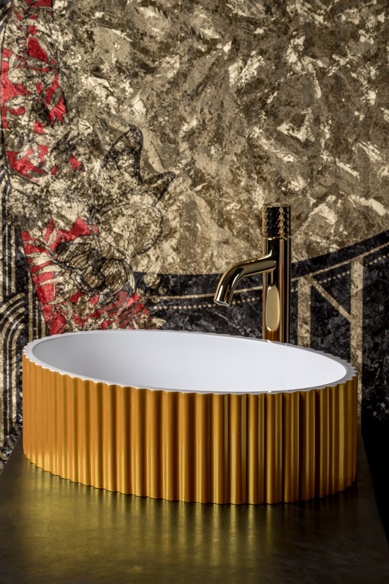 Раковина накладная 50 см ArmadiArt Canale 878-W