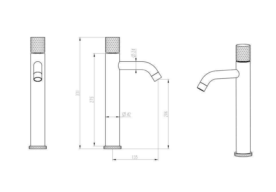 Смеситель для раковины Boheme Stick 122-BB.2