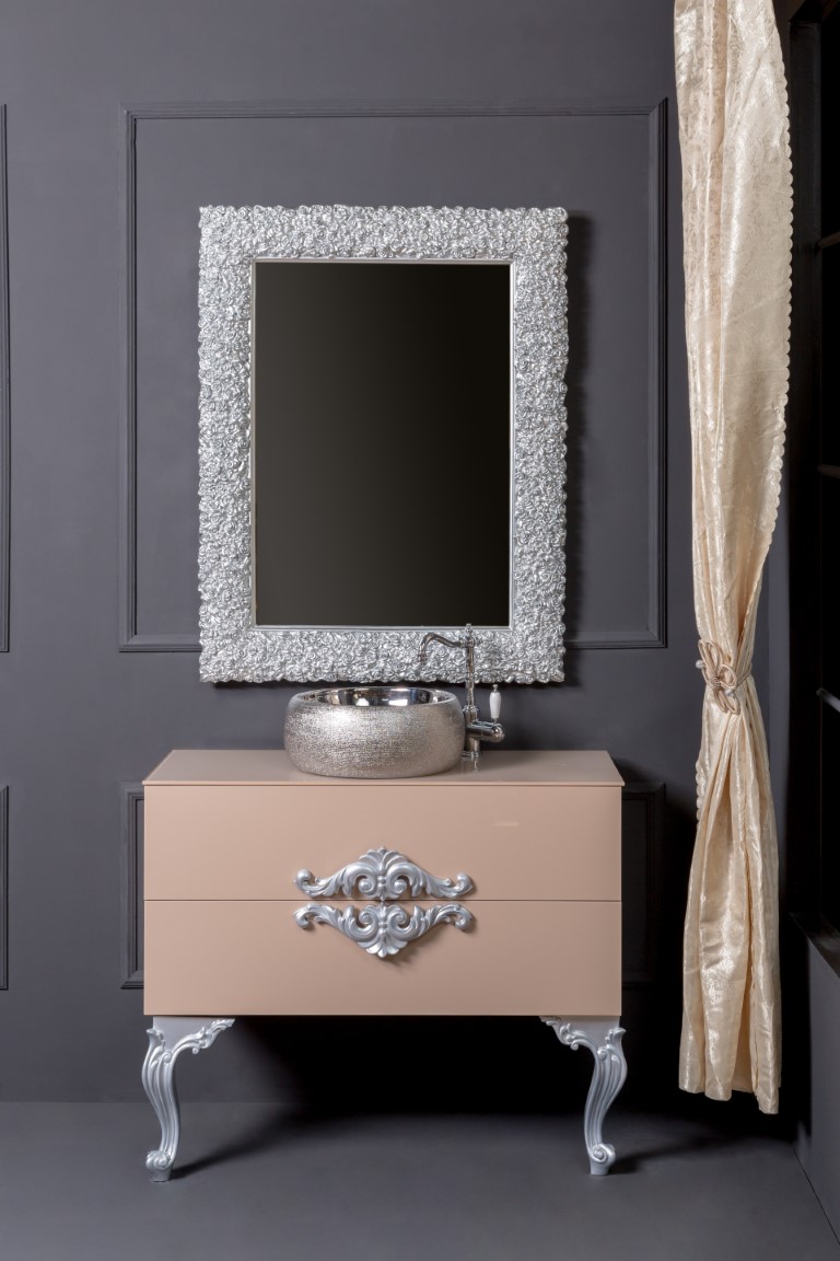 Зеркало 85х110 см ArmadiArt Rose 547