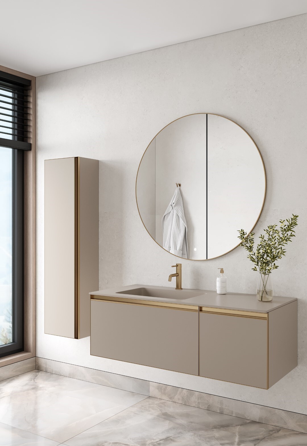 Тумба под раковину 120 см ArmadiArt Quatro 2 790-M2-120-D-MG