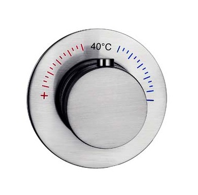 Смеситель встраиваемый термостат UNO INOX 627-T-INOX
