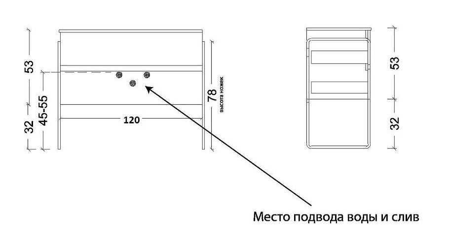 Тумба под раковину 120 см ArmadiArt Vallessi 837-120-A glossy