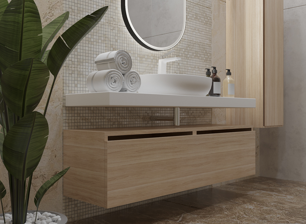 Тумба под столешницу 140 см ArmadiArt Vallessi Uno-S 897-140-L