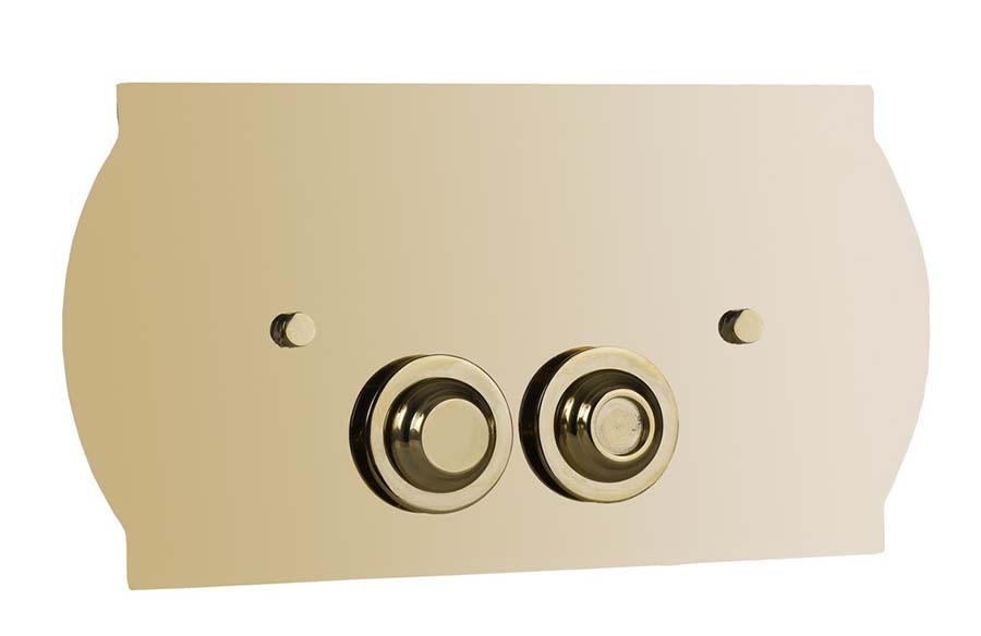 Кнопка для инсталляции, латунь GOLD 651-G