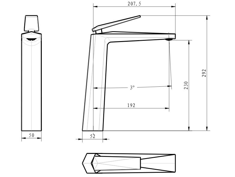 Смеситель для раковины Boheme Venturo 382-B