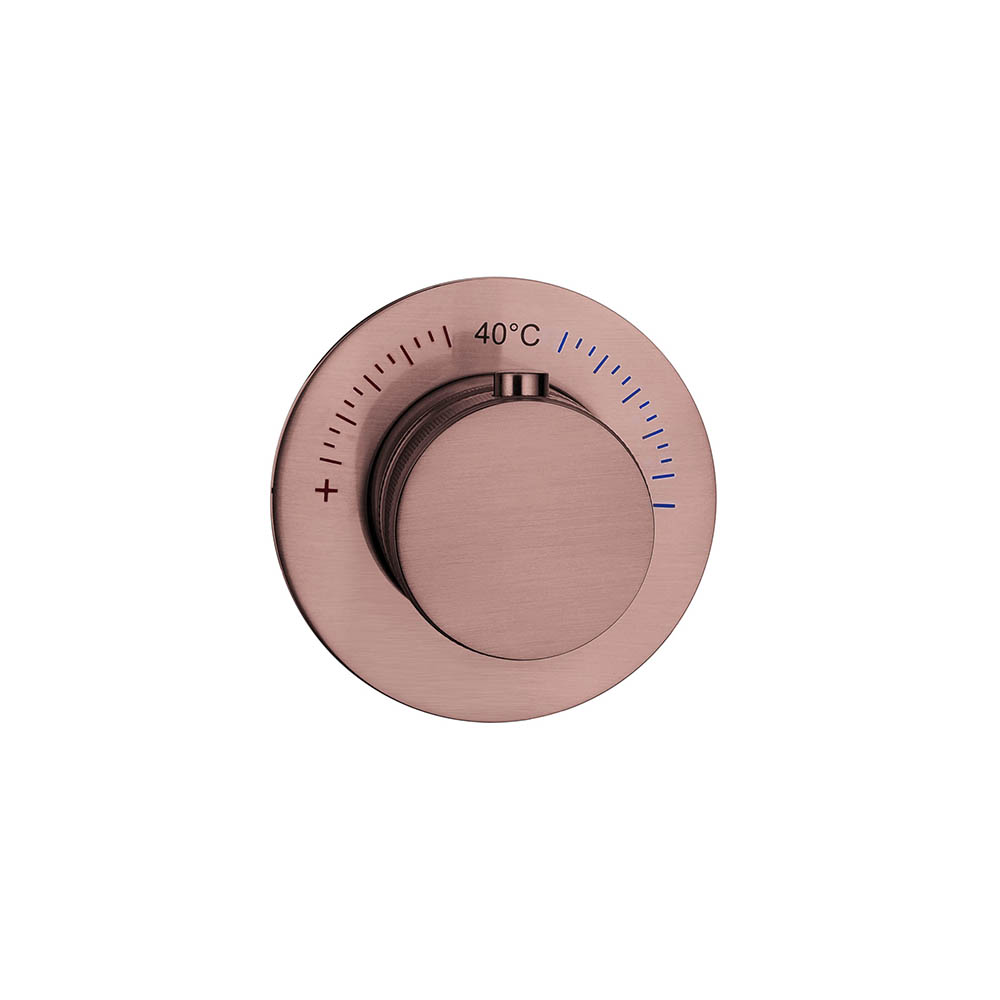 Смеситель встраиваемый термостат UNO COPPER BRUSHED 627-T-CB