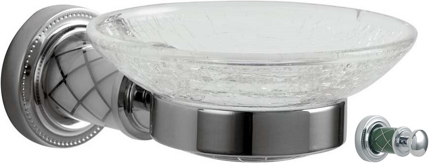 Мыльница Boheme Murano 10903-GR-CR