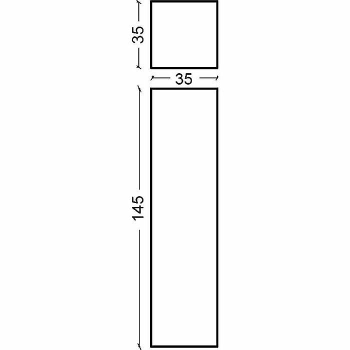Пенал 35 см ArmadiArt NeoArt 834-WH