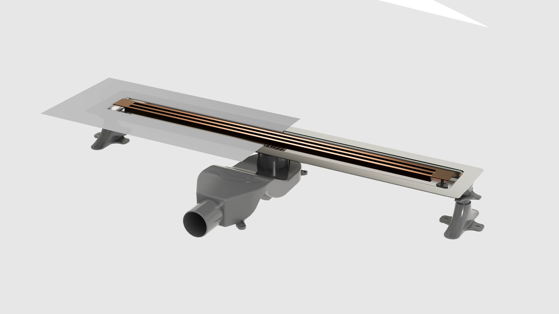 Душевой лоток 60 см ArmadiArt B&T Infinity 981-60-BRB