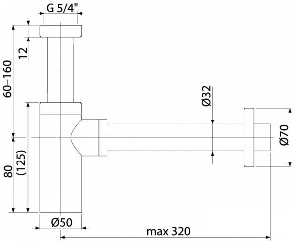Сифон для раковины Boheme 609-MW
