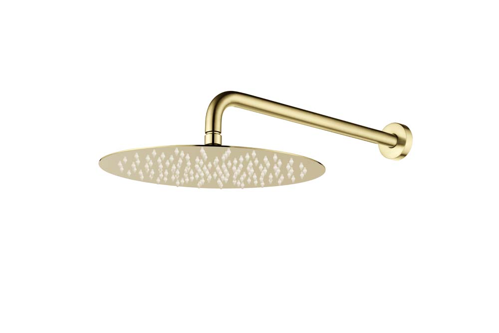 Верхний душ с кронштейном UNO Gold 30cm латунь 422-TOP-G