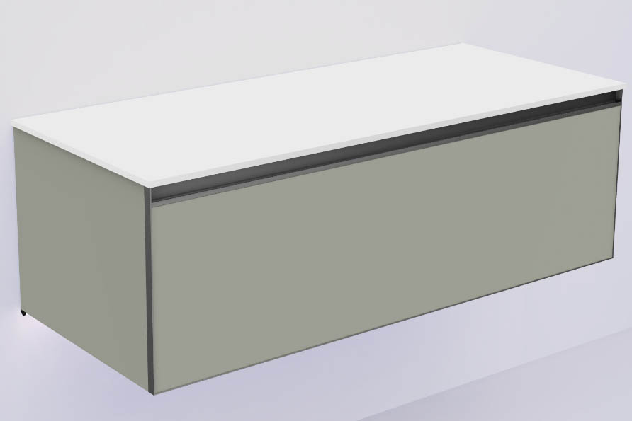 QUATRO 1 120CM тумба LUNA профиль ANTHRACITE + внутр. подсв. 790-M1-120-L-A-LED