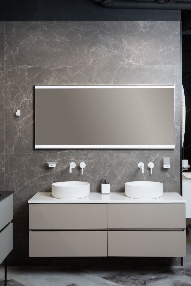 Тумба без раковины Vallessi 140*46см Stone Grey 837-140-GS
