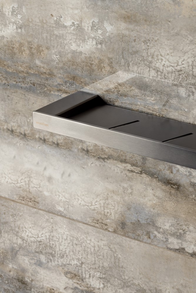 Полка Qubic Gun Metal 10736-GM
