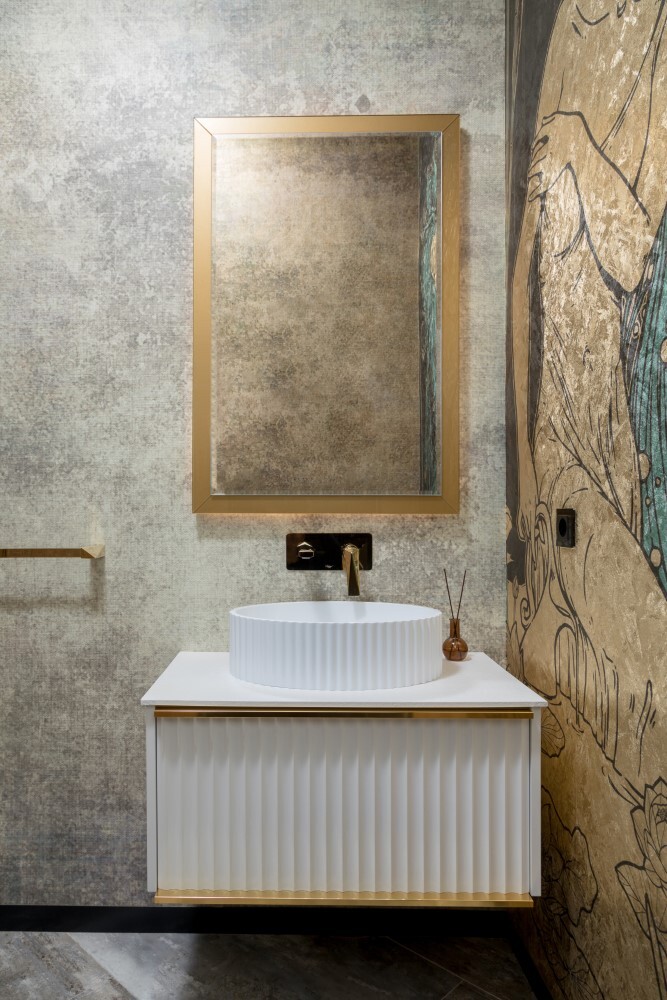 Тумба под раковину 80 см ArmadiArt Vallessi Avantgarde Canale 843-080-WG